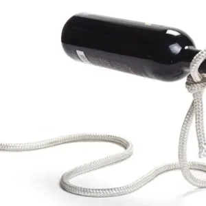 Magic rope wine bottle holder